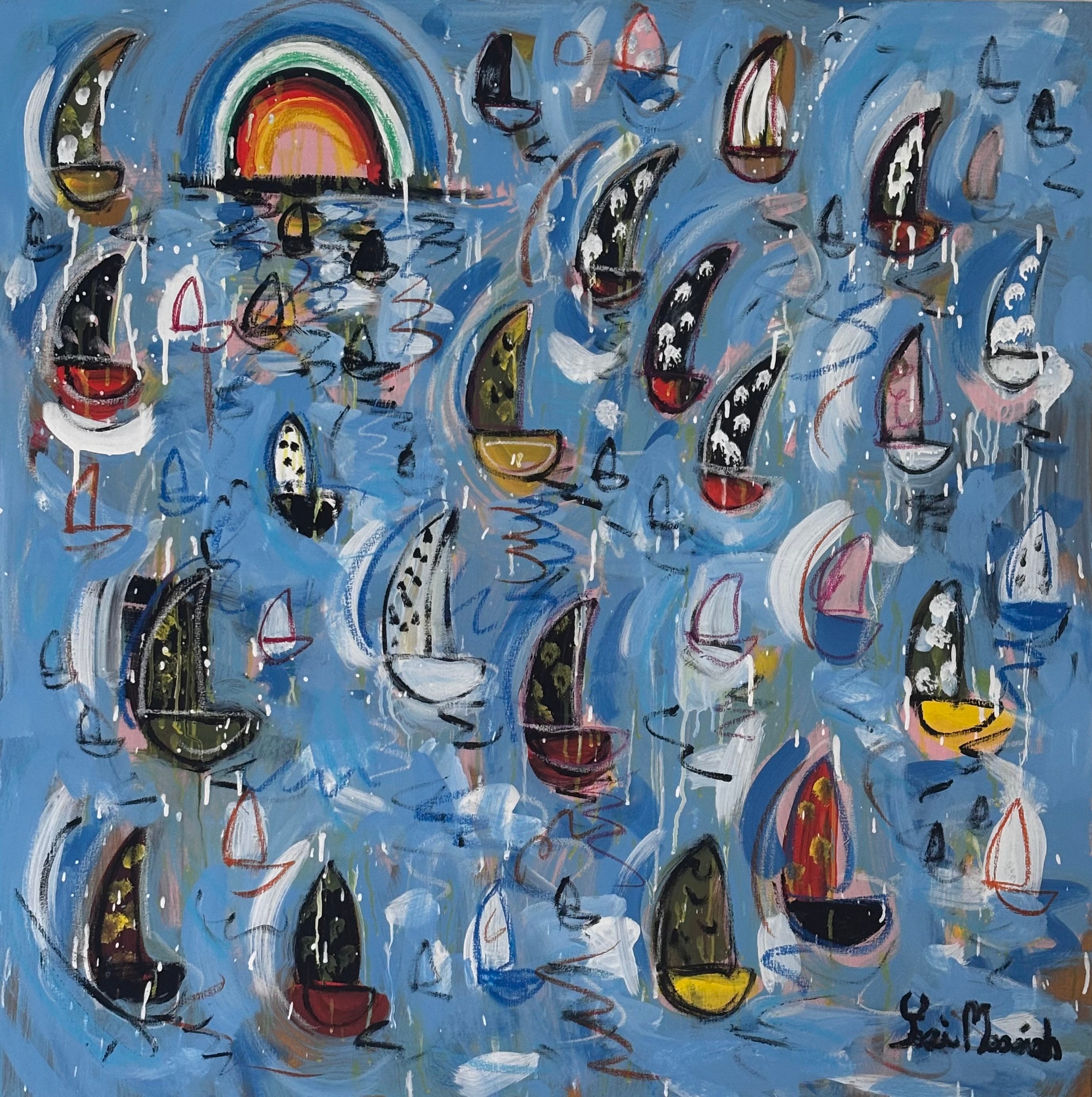 Yosi Messiah - The Sailing Boats, Blue Sky