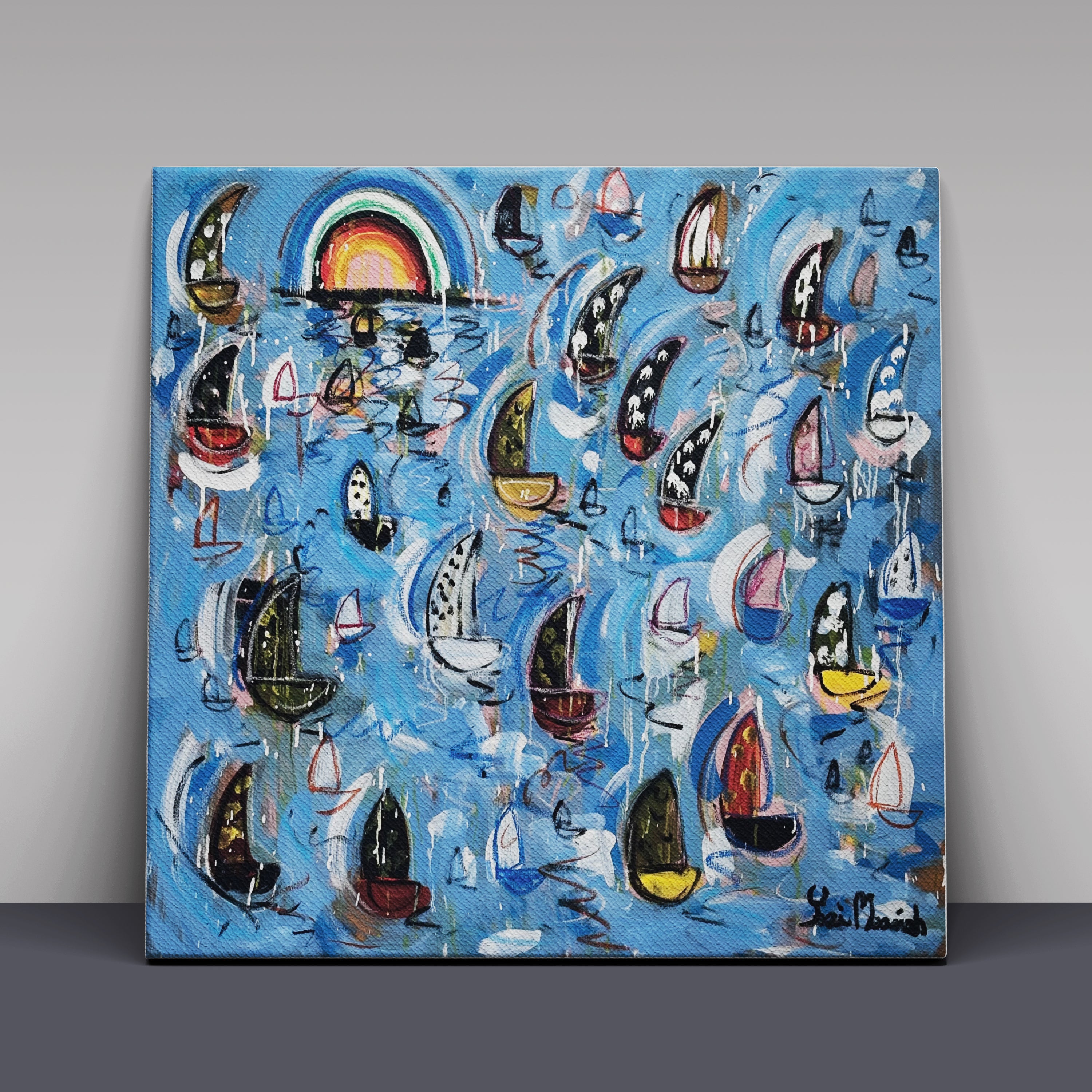 Yosi Messiah - The Sailing Boats, Blue Sky