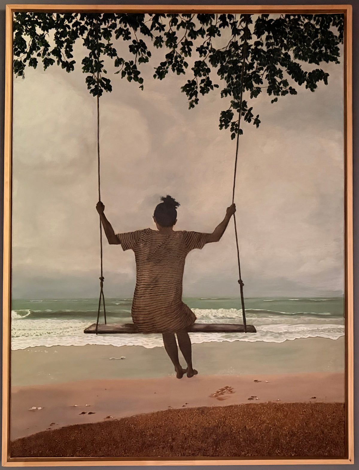 Nat on a swing by Tania Strachan