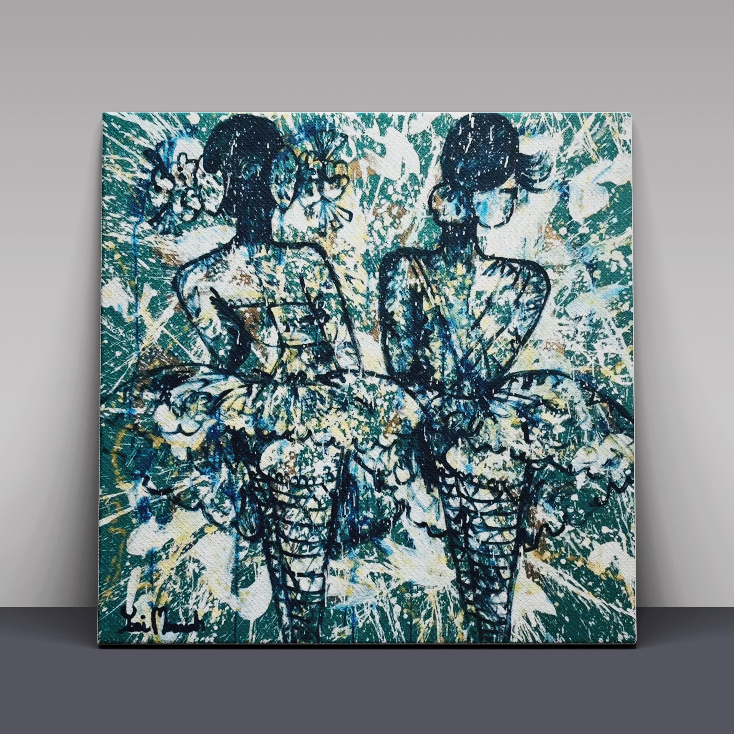 Yosi Messiah - Twin Dancers, Emerald Green